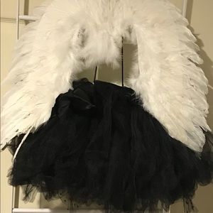 Angel wings w Tutu
